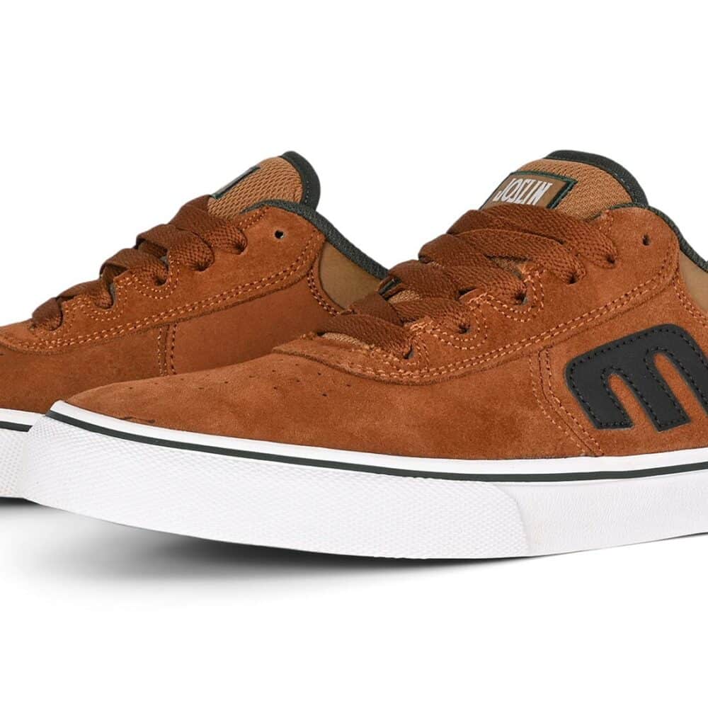 Etnies Joslin Vulc Skate Shoes - Brown/Green