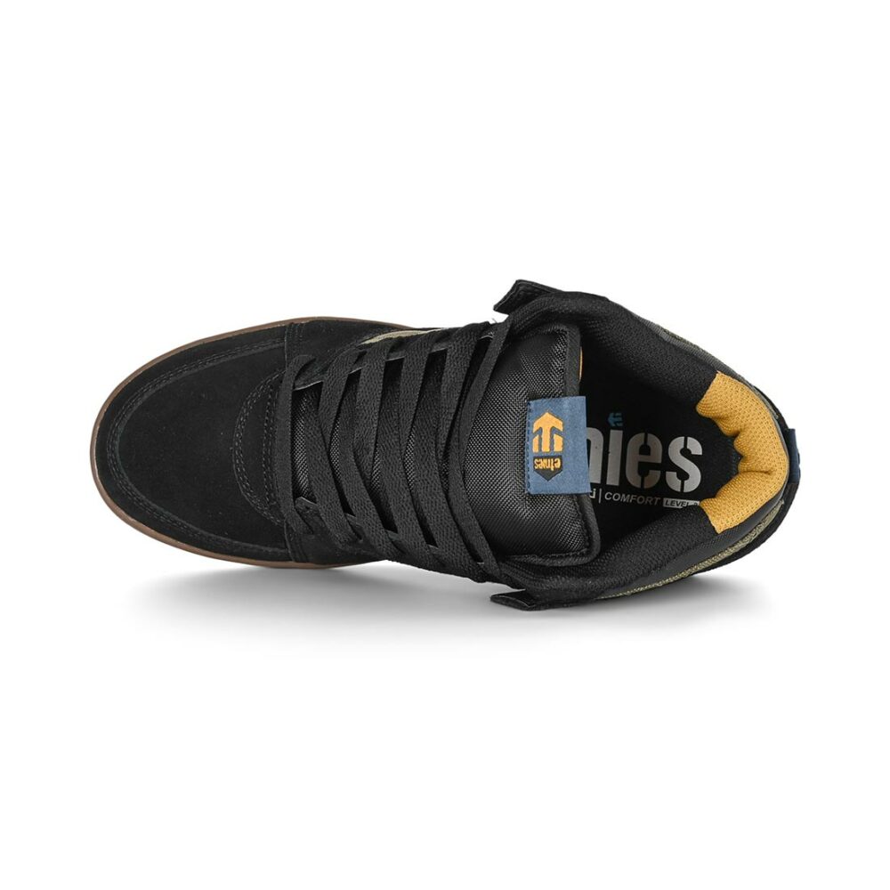 Etnies MC Rap High Skate Shoes - Black/Green/Gum