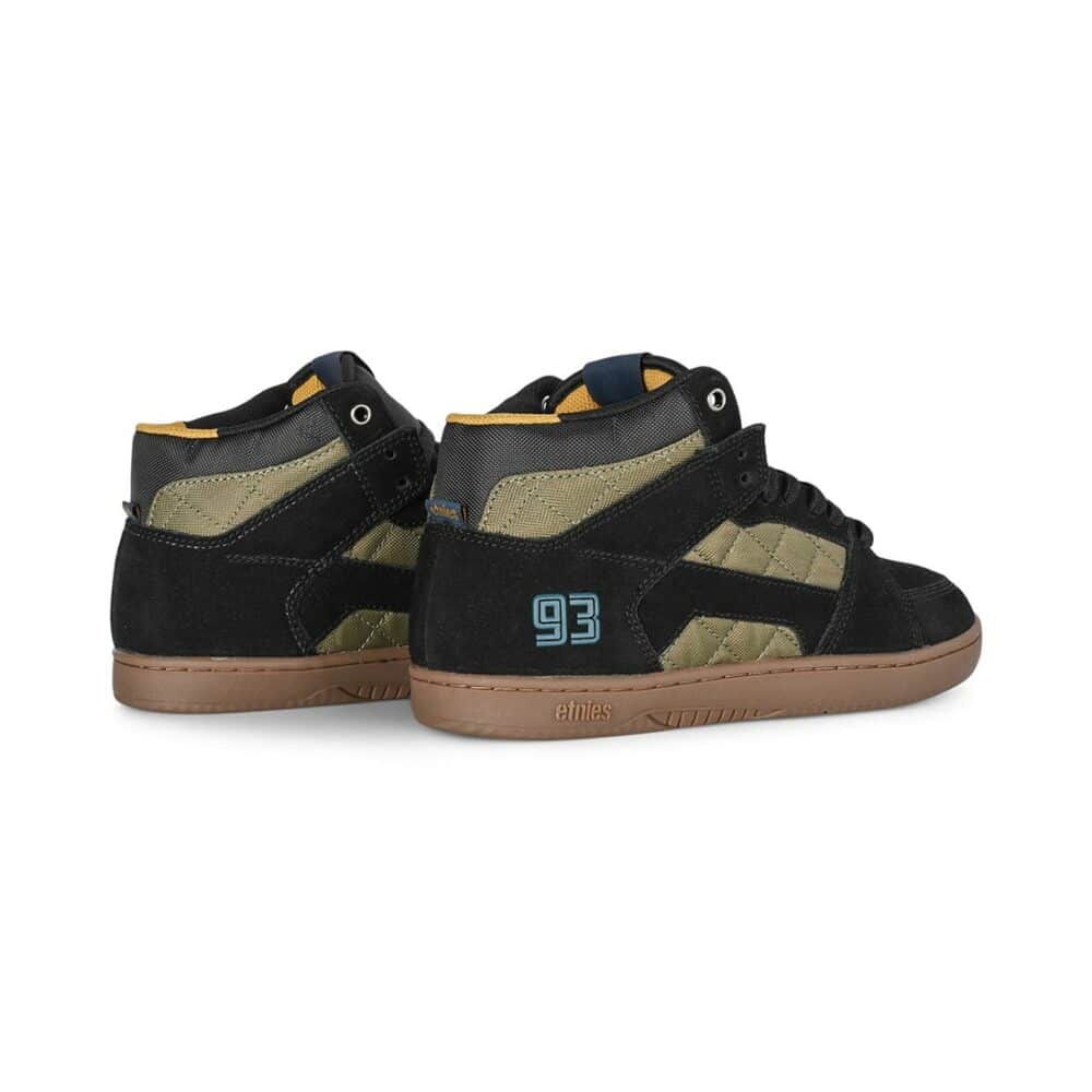 Etnies MC Rap High Skate Shoes - Black/Green/Gum