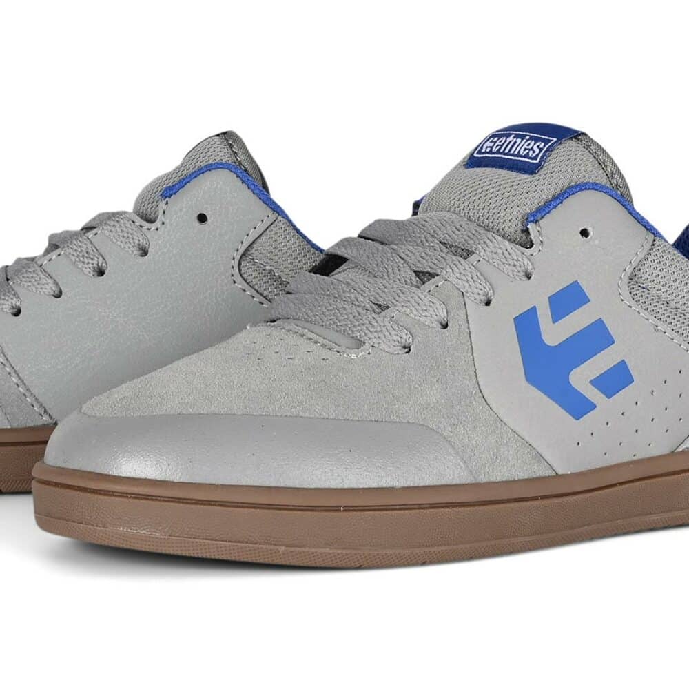 Etnies Marana (Youth) Skate Shoes - Grey/Blue
