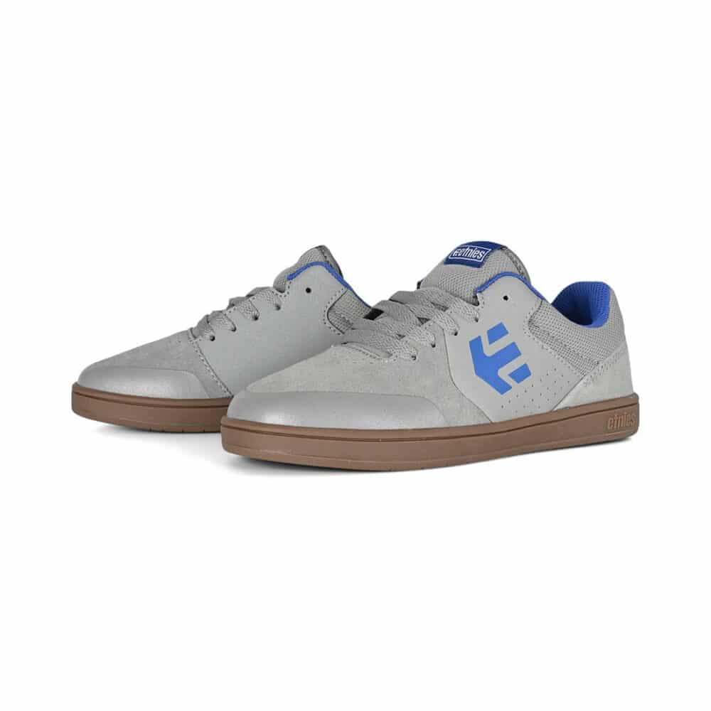 Etnies Marana (Youth) Skate Shoes - Grey/Blue