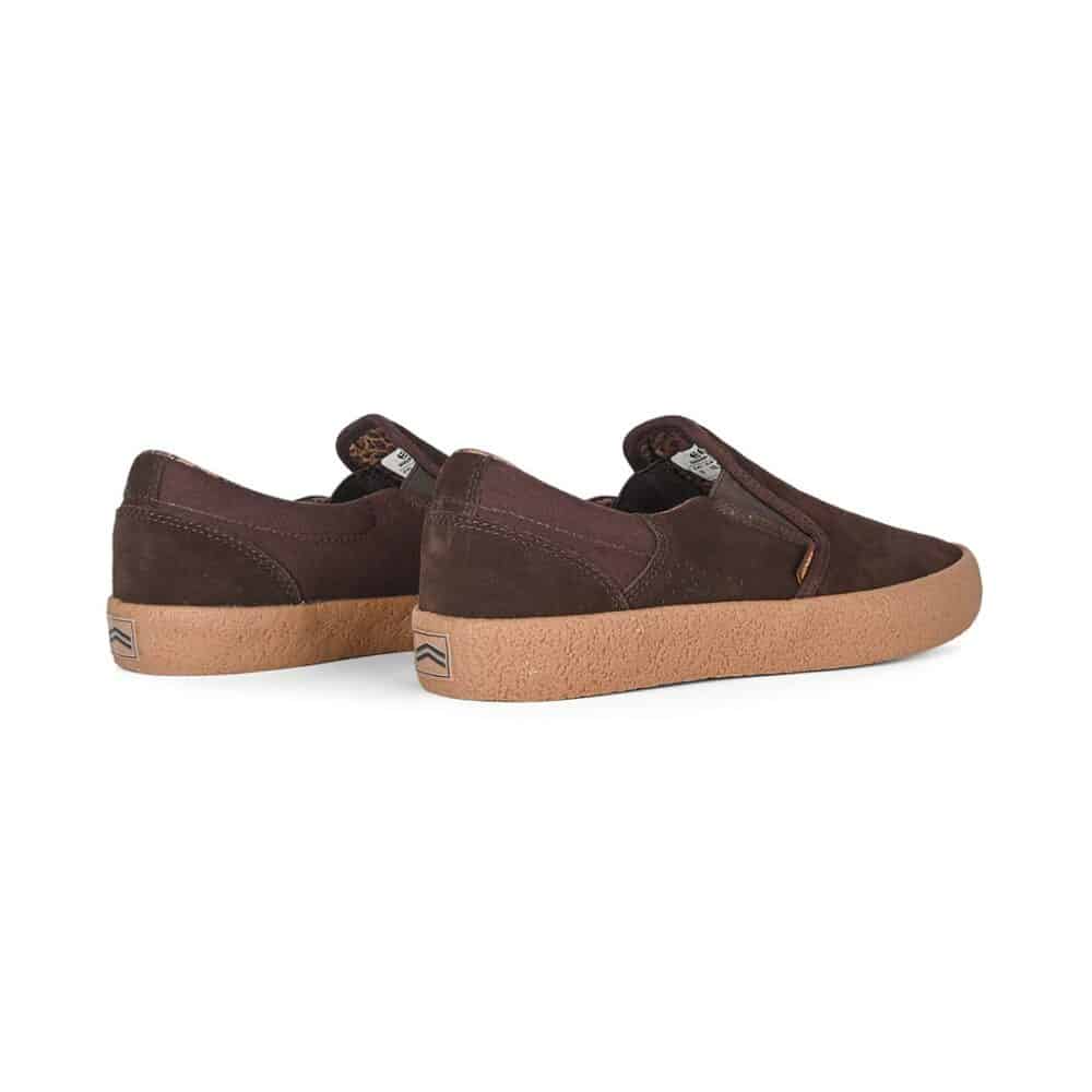 Etnies x Dystopia Marana Slip-On Skate Shoes - Brown/Gum
