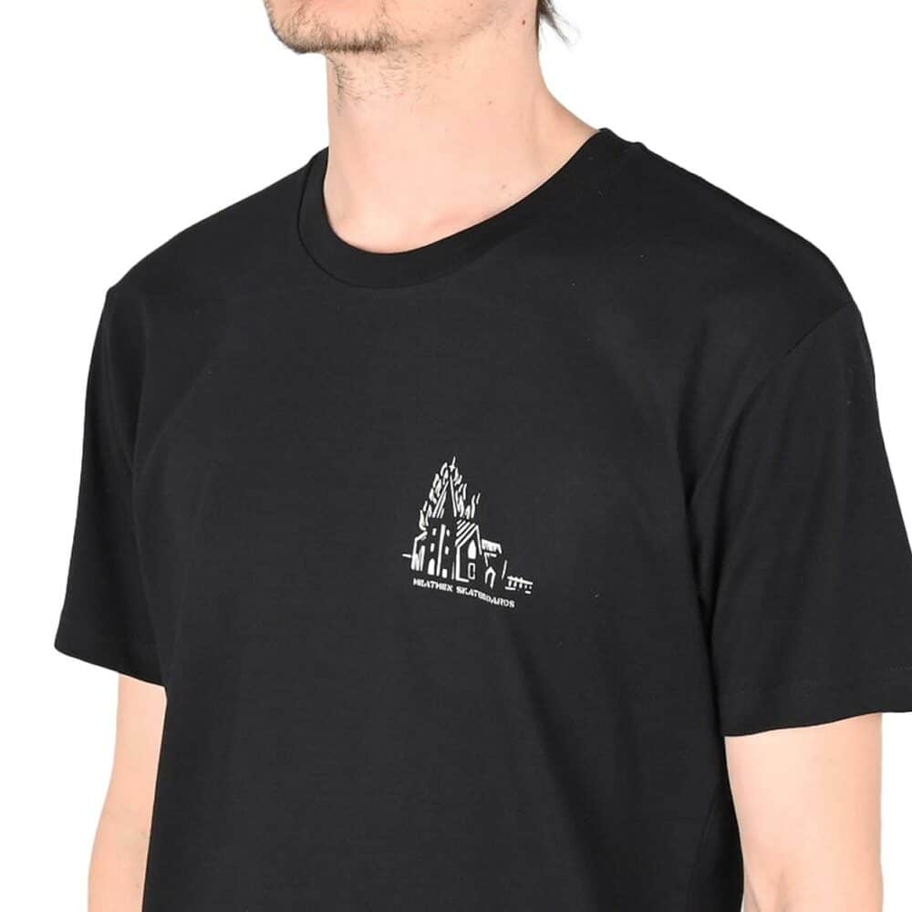 Heathen Lighthouse Short-Sleeved T-Shirt - Black