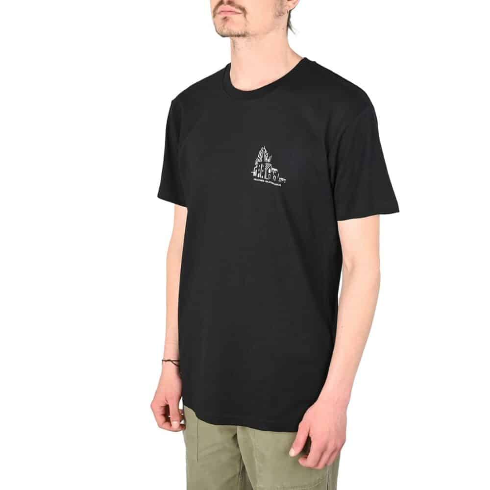 Heathen Lighthouse Short-Sleeved T-Shirt - Black