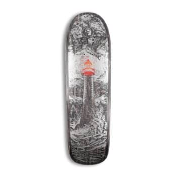 Heathen Lighthouse on Bomber 9.25" Skateboard Deck