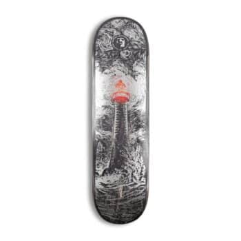 Heathen Lighthouse on Roundhead 8.75" Skateboard Deck