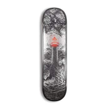 Heathen Lighthouse on Squarehead 8.25" Skateboard Deck