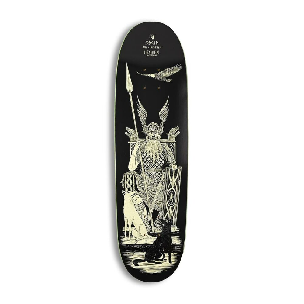Heathen Odin on Eggo 8.75" Skateboard Deck