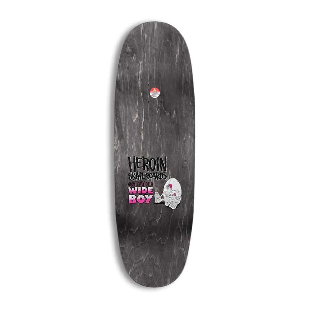 Heroin Skateboards Anatomy of a Wide Boy Egg 10.4" Deck