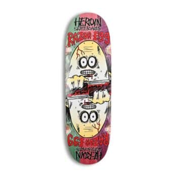 Heroin Skateboards Razor Egg Symmetrical Spliced 9.5" Deck