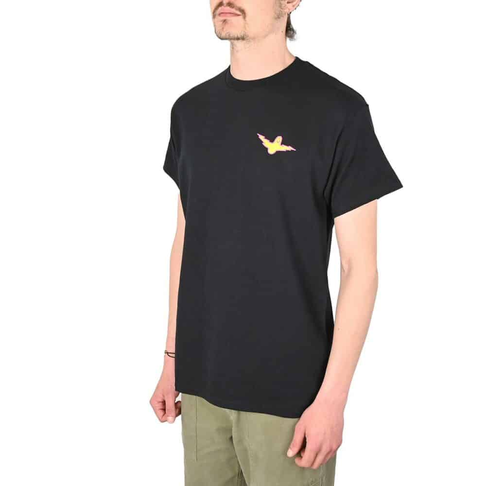 Krooked Bird Lightening S/S T-Shirt - Black/Magenta/Yellow