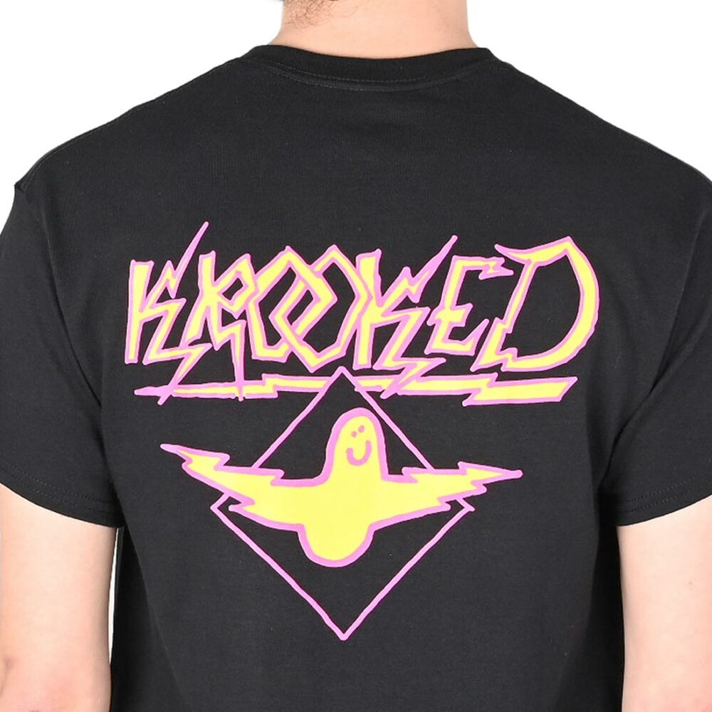 Krooked Bird Lightening S/S T-Shirt - Black/Magenta/Yellow