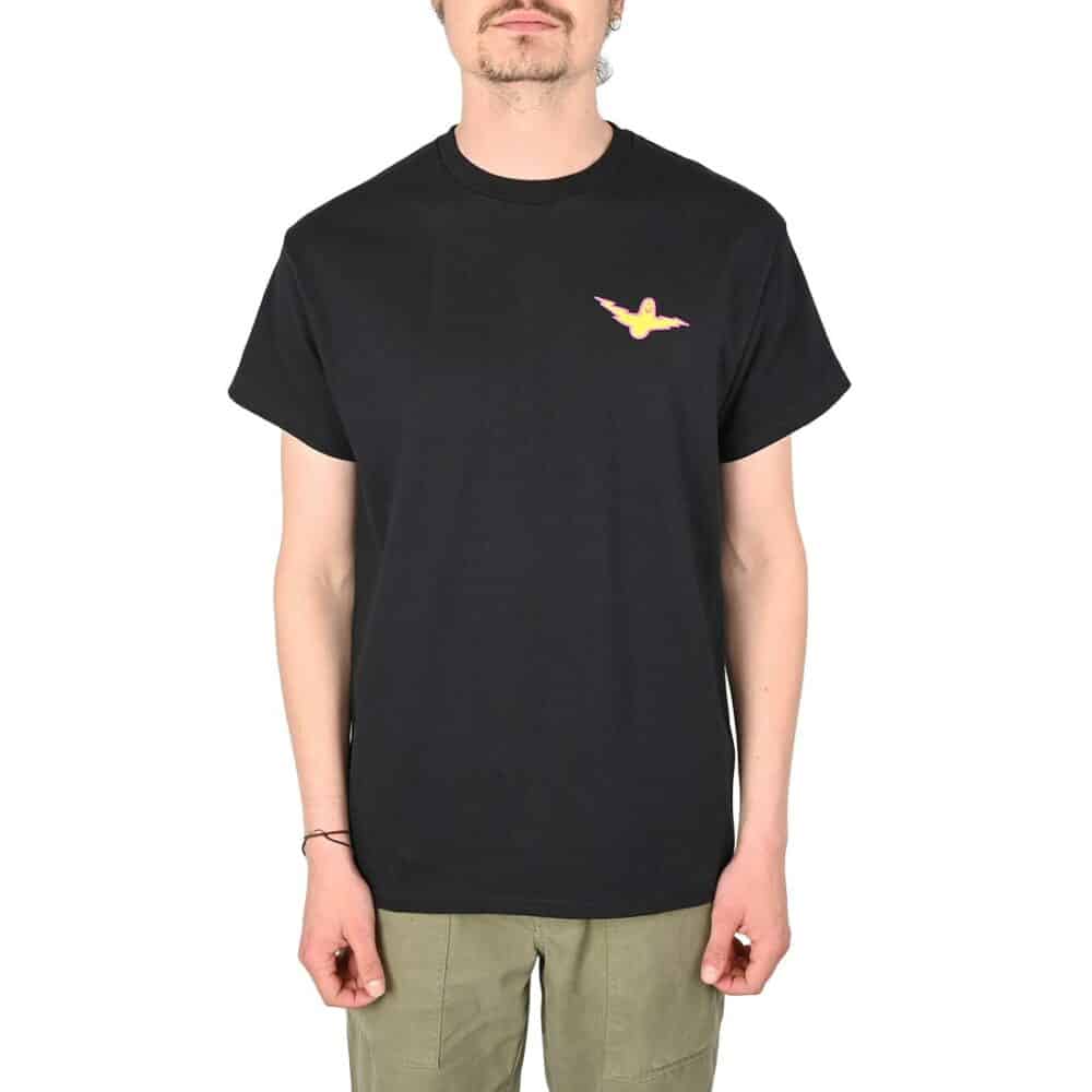 Krooked Bird Lightening S/S T-Shirt - Black/Magenta/Yellow