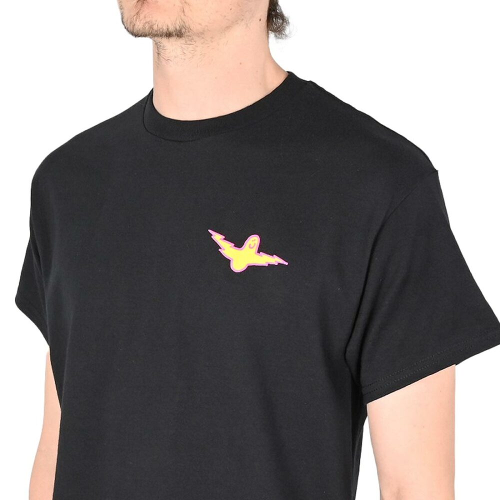 Krooked Bird Lightening S/S T-Shirt - Black/Magenta/Yellow