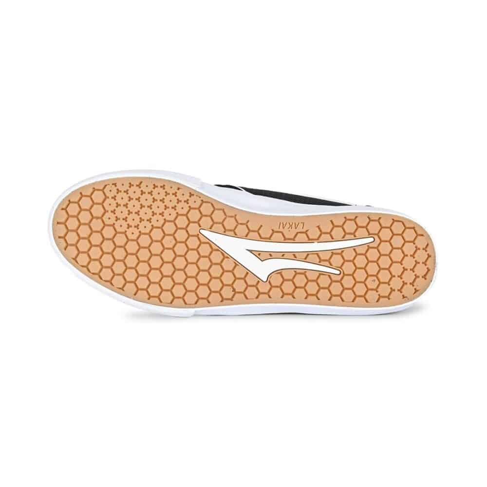 Lakai Atlantic Vulc Skate Shoes - Black/White