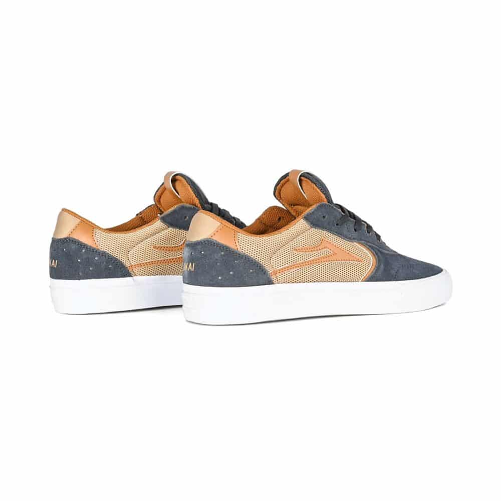 Lakai Atlantic Vulc Skate Shoes - Charcoal/Tan