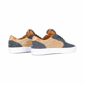 Lakai Atlantic Vulc Skate Shoes - Charcoal/Tan