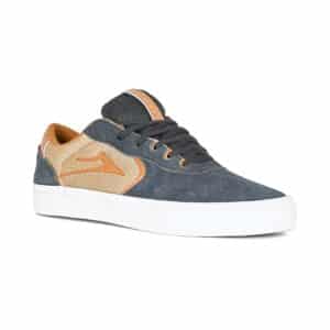 Lakai Atlantic Vulc Skate Shoes - Charcoal/Tan