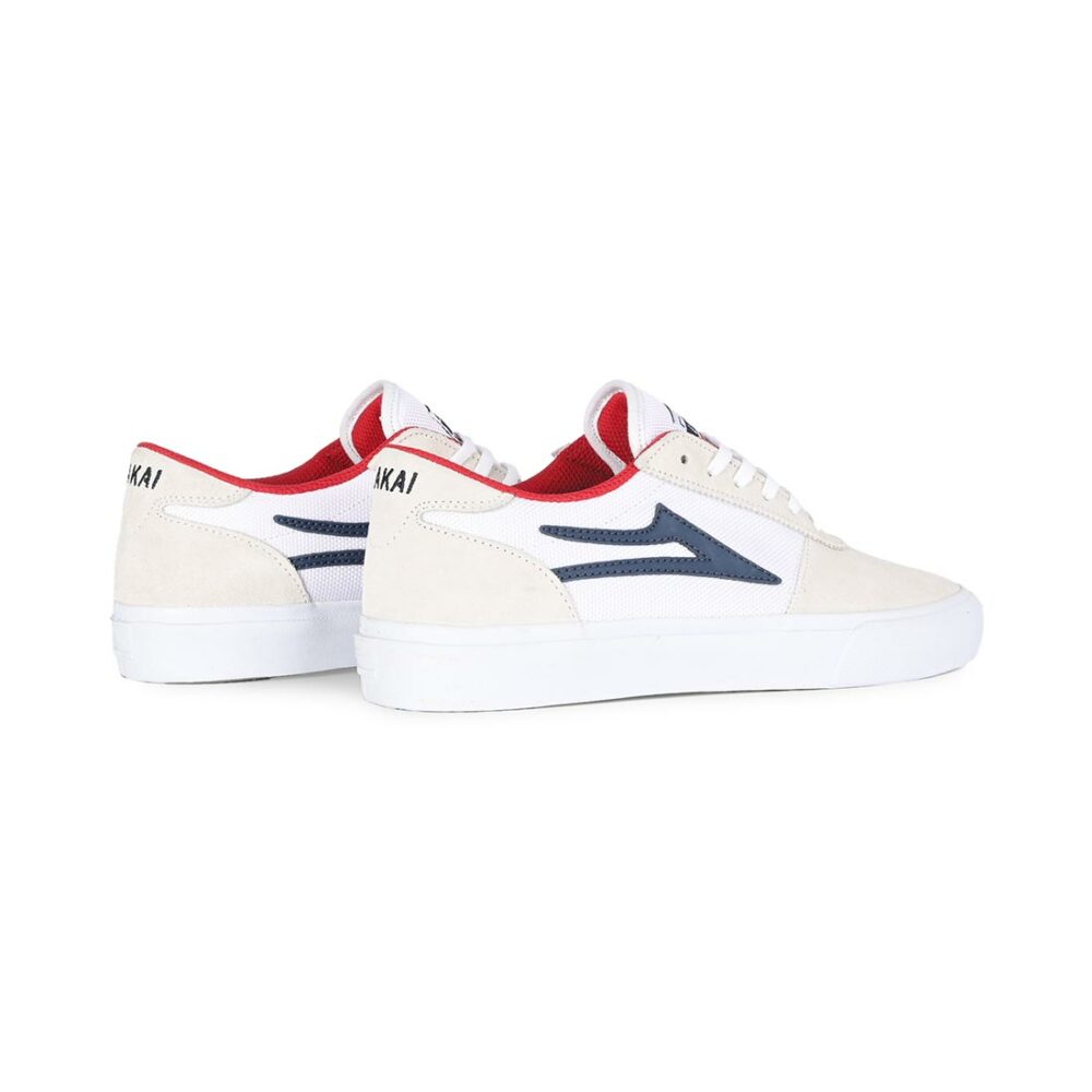 Lakai Manchester Skate Shoes - White/Navy