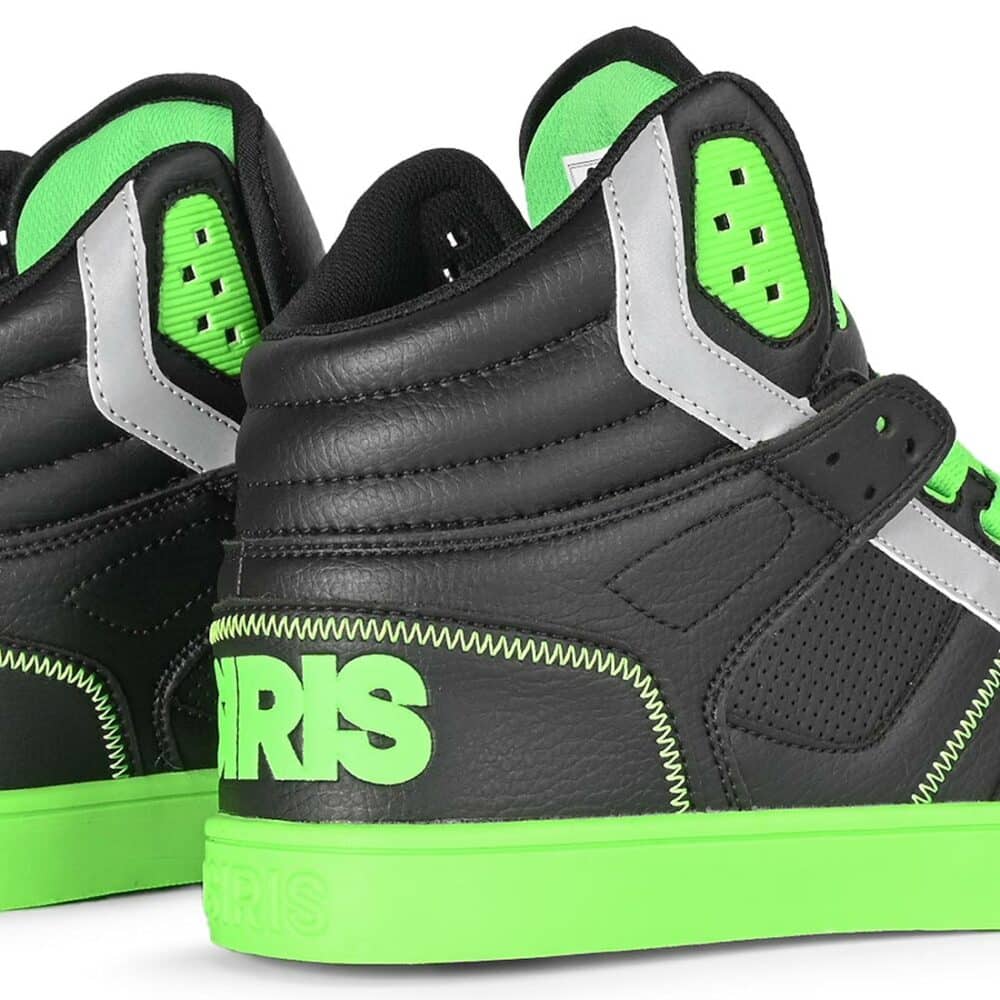 Osiris Clone High Top Shoes - Black/Black/Green