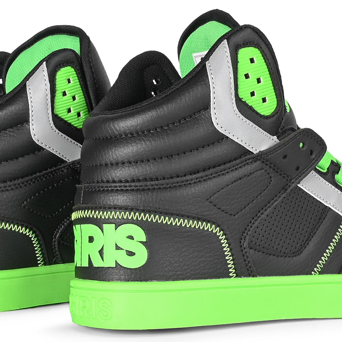 Osiris Clone High Top Shoes Black Black Green Supereight