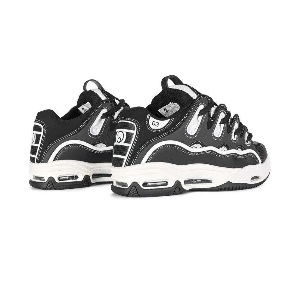 Osiris D3 2001 Skate Shoes - Black/Black/White
