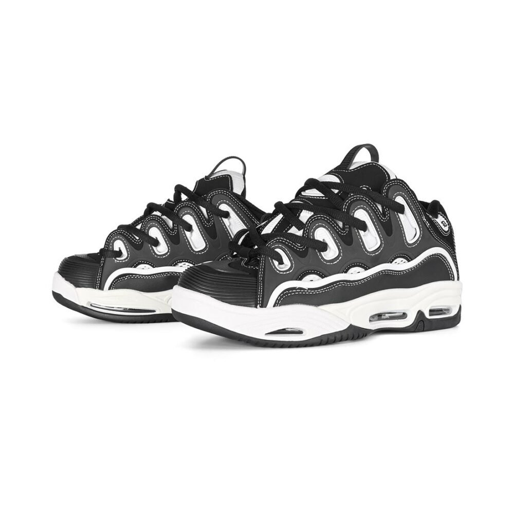 Osiris D3 2001 Skate Shoes - Black/Black/White