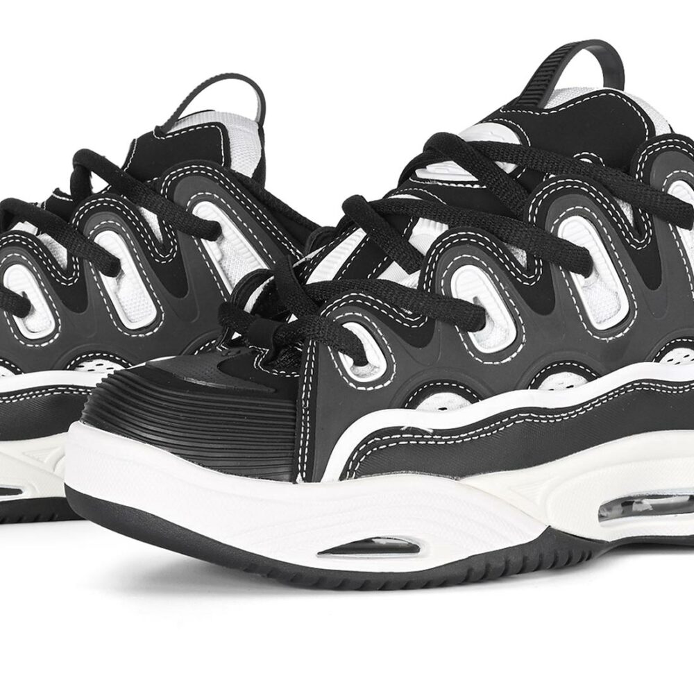 Osiris D3 2001 Skate Shoes - Black/Black/White