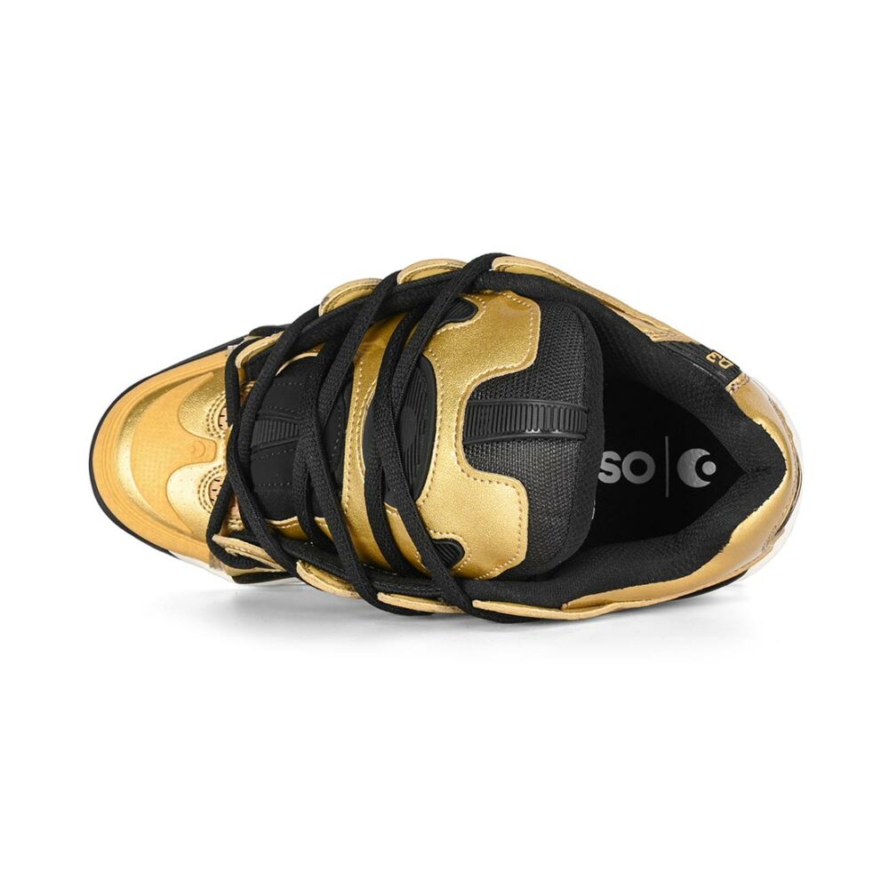 Osiris D3 2001 Skate Shoes - Gold/Black/White