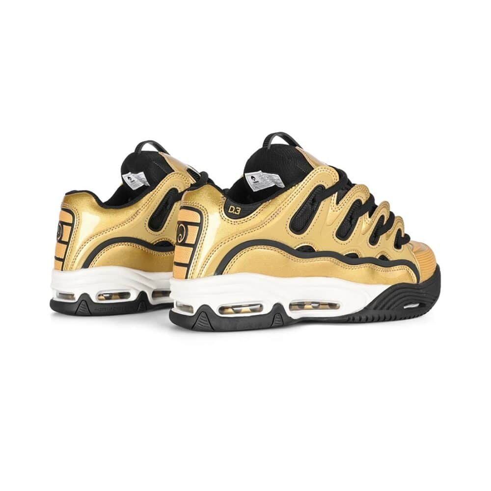 Osiris D3 2001 Skate Shoes - Gold/Black/White