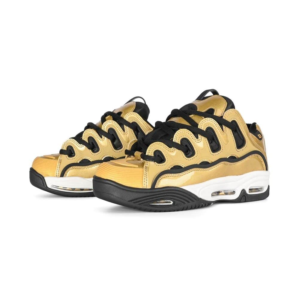 Osiris D3 2001 Skate Shoes - Gold/Black/White