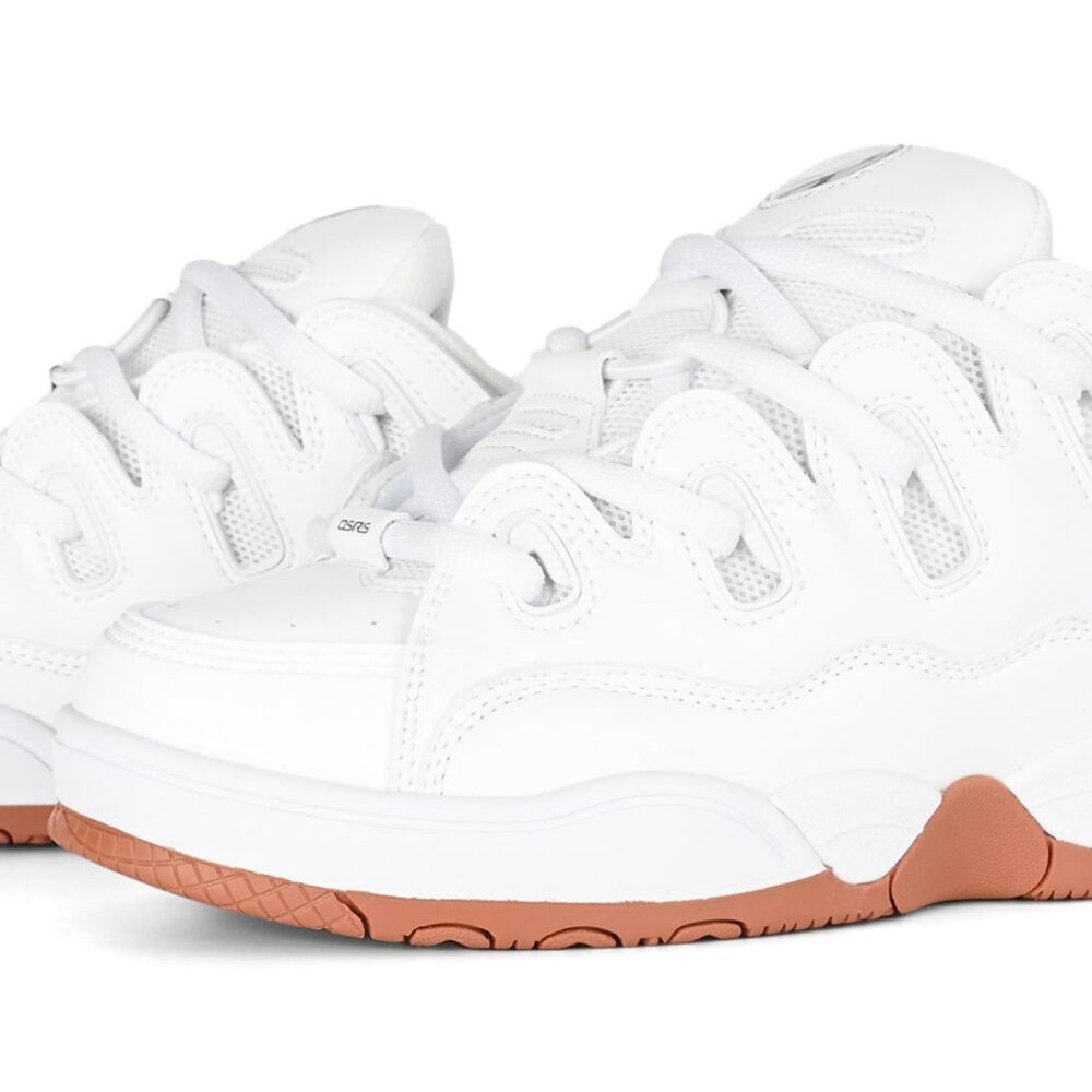 Osiris D3 OG Skate Shoes - White/White/Gum
