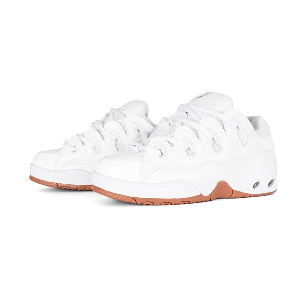 Osiris D3 OG Skate Shoes - White/White/Gum