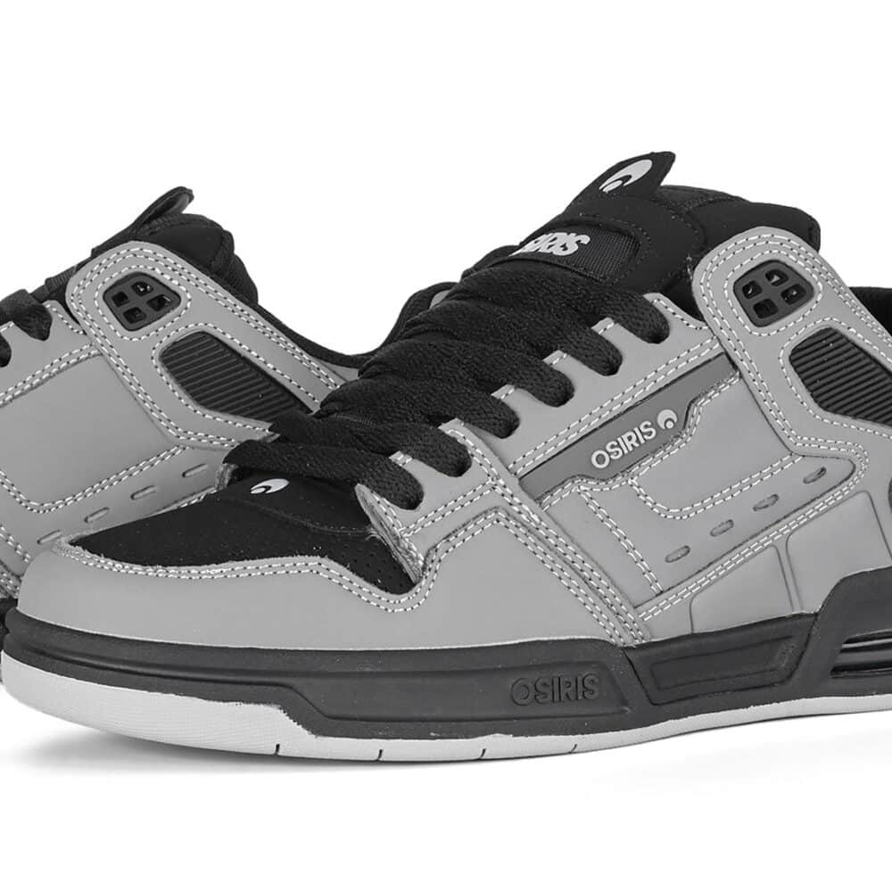 Osiris Peril Skate Shoes - Grey/Black/Grey