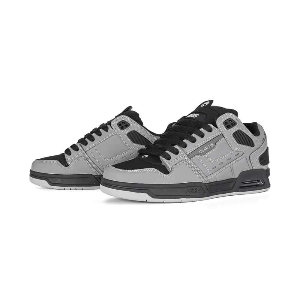 Osiris Peril Skate Shoes - Grey/Black/Grey