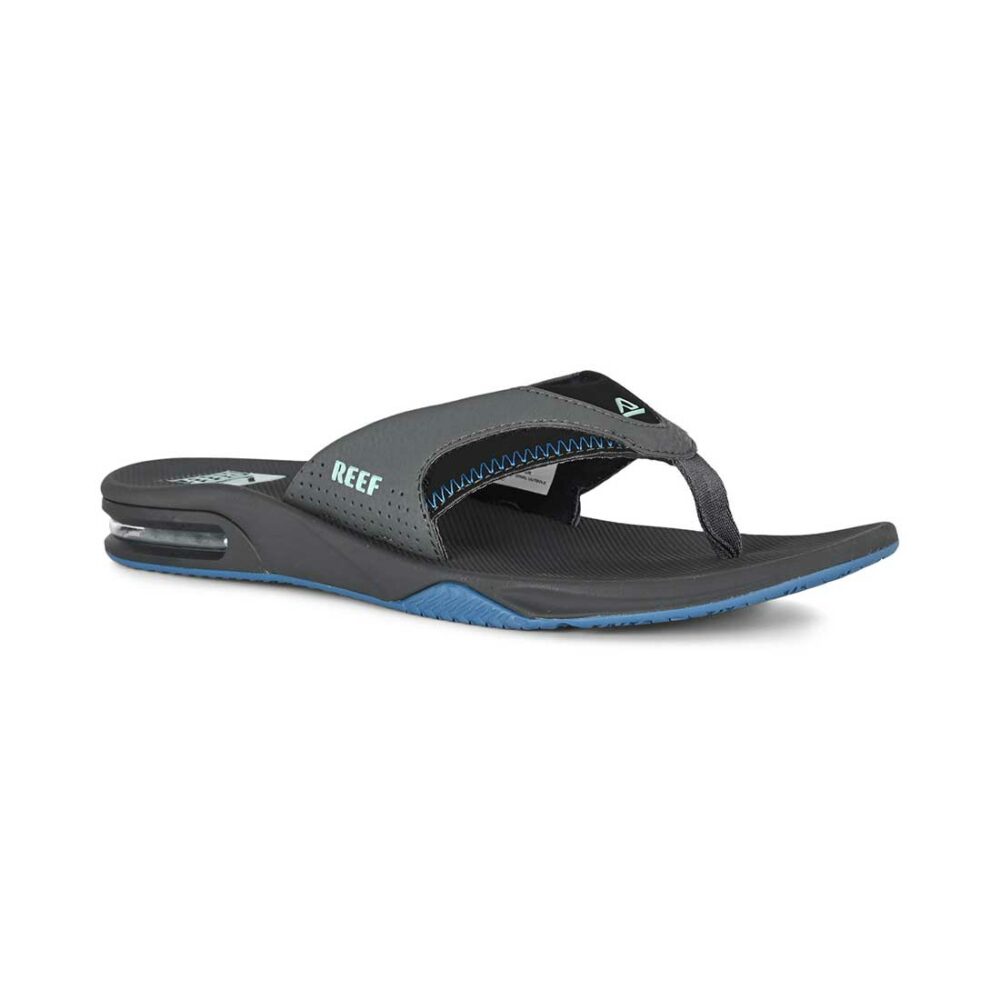 Reef Fanning Sandals - Gunmetal/Ocean