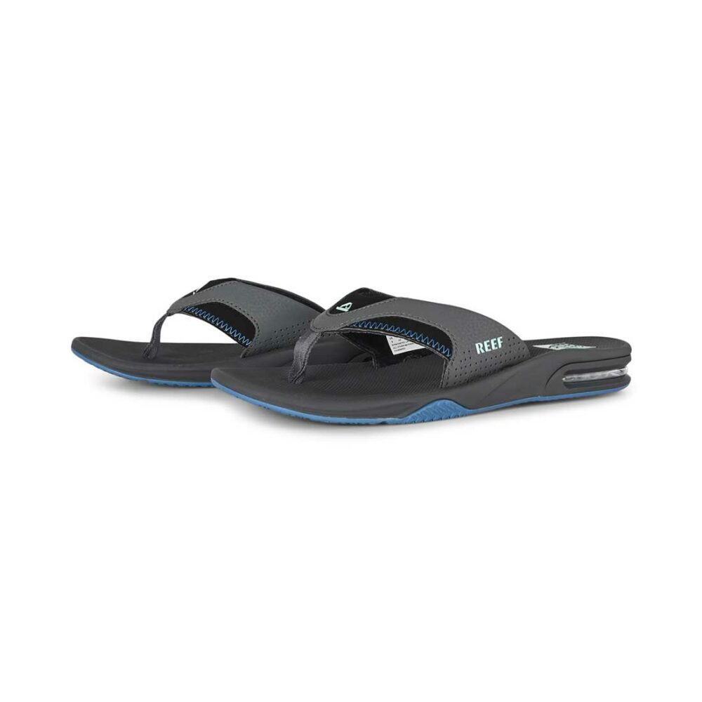 Reef Fanning Sandals - Gunmetal/Ocean