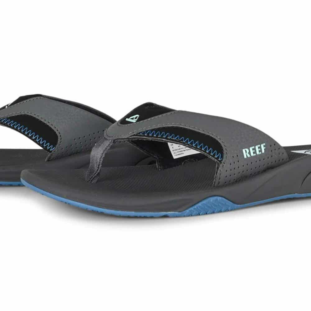 Reef Fanning Sandals - Gunmetal/Ocean