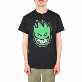 Spitfire Bighead Fill S/S T-Shirt - Black/Green