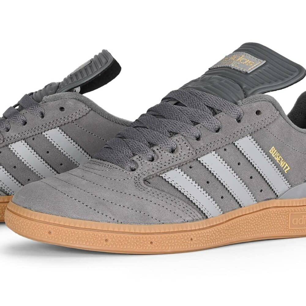 Adidas Busenitz Skate Shoes - Grey/Grey/Gold