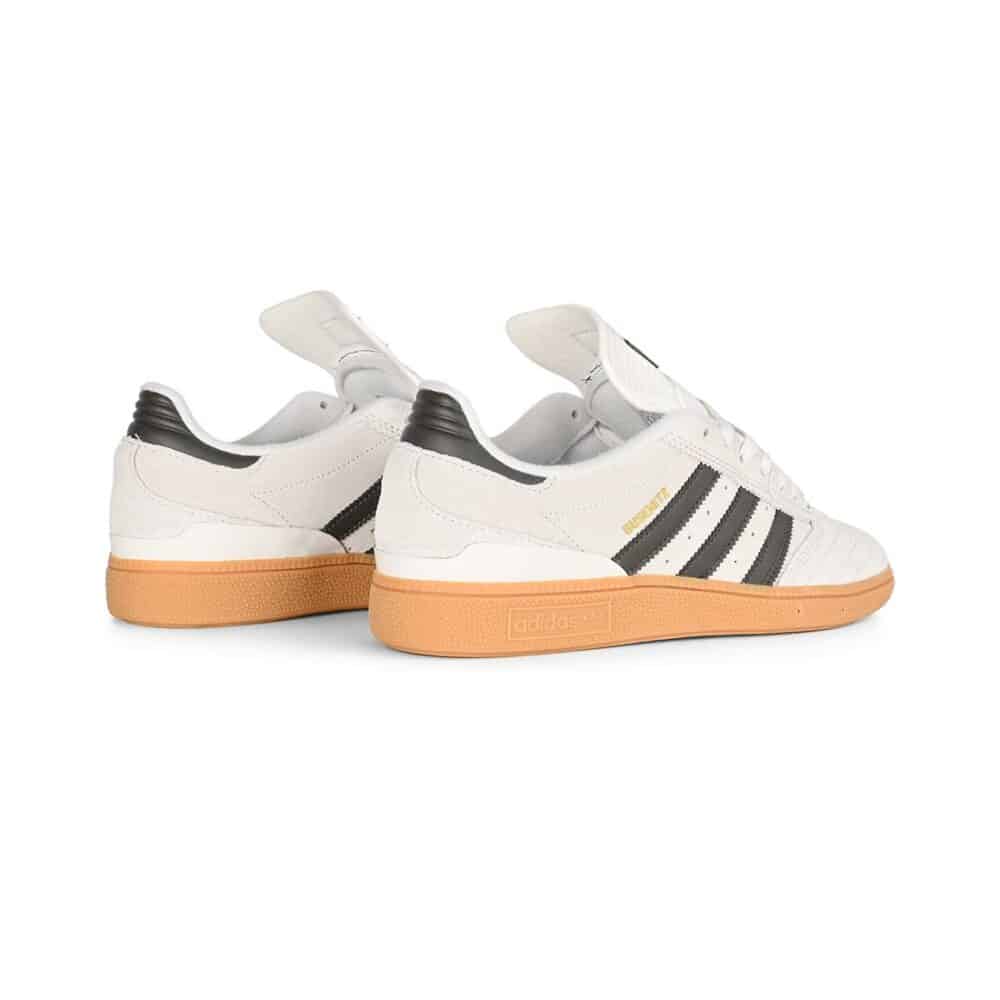 Adidas Busenitz Skate Shoes - White/Shadow Olive/Gum