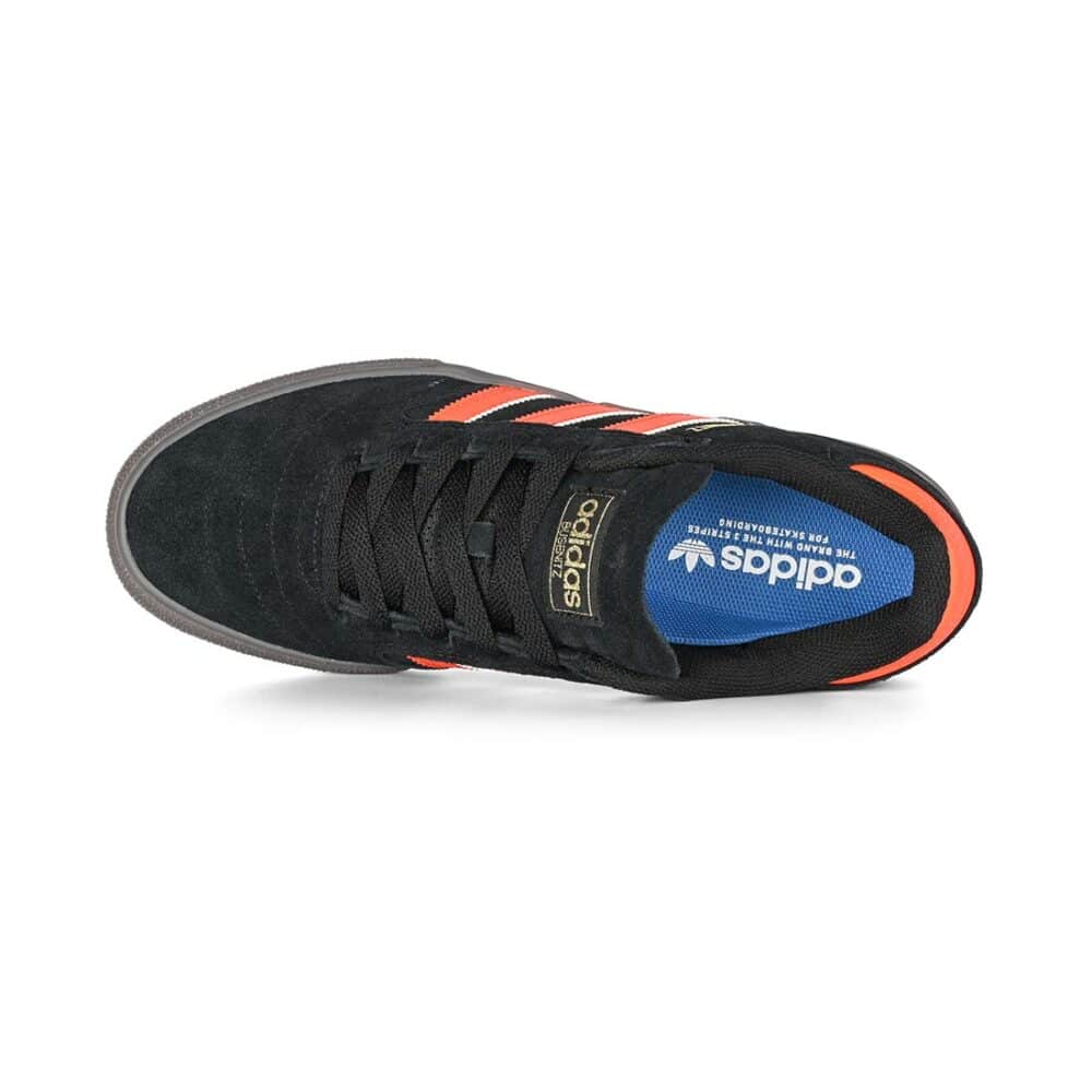 Adidas Busenitz Vulc II Skate Shoes - Core Black/Coral Orange/Gum