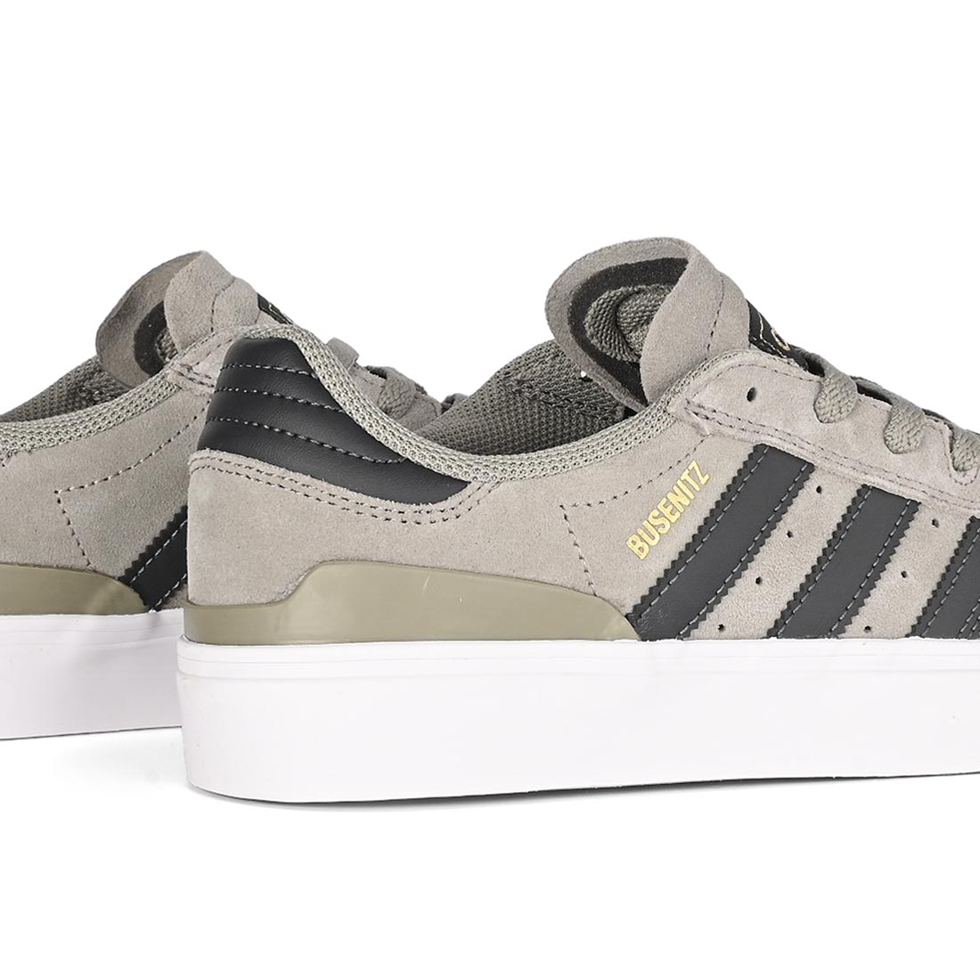 Adidas Busenitz Vulc II Skate Shoes Silver Pebble Carbon Gold