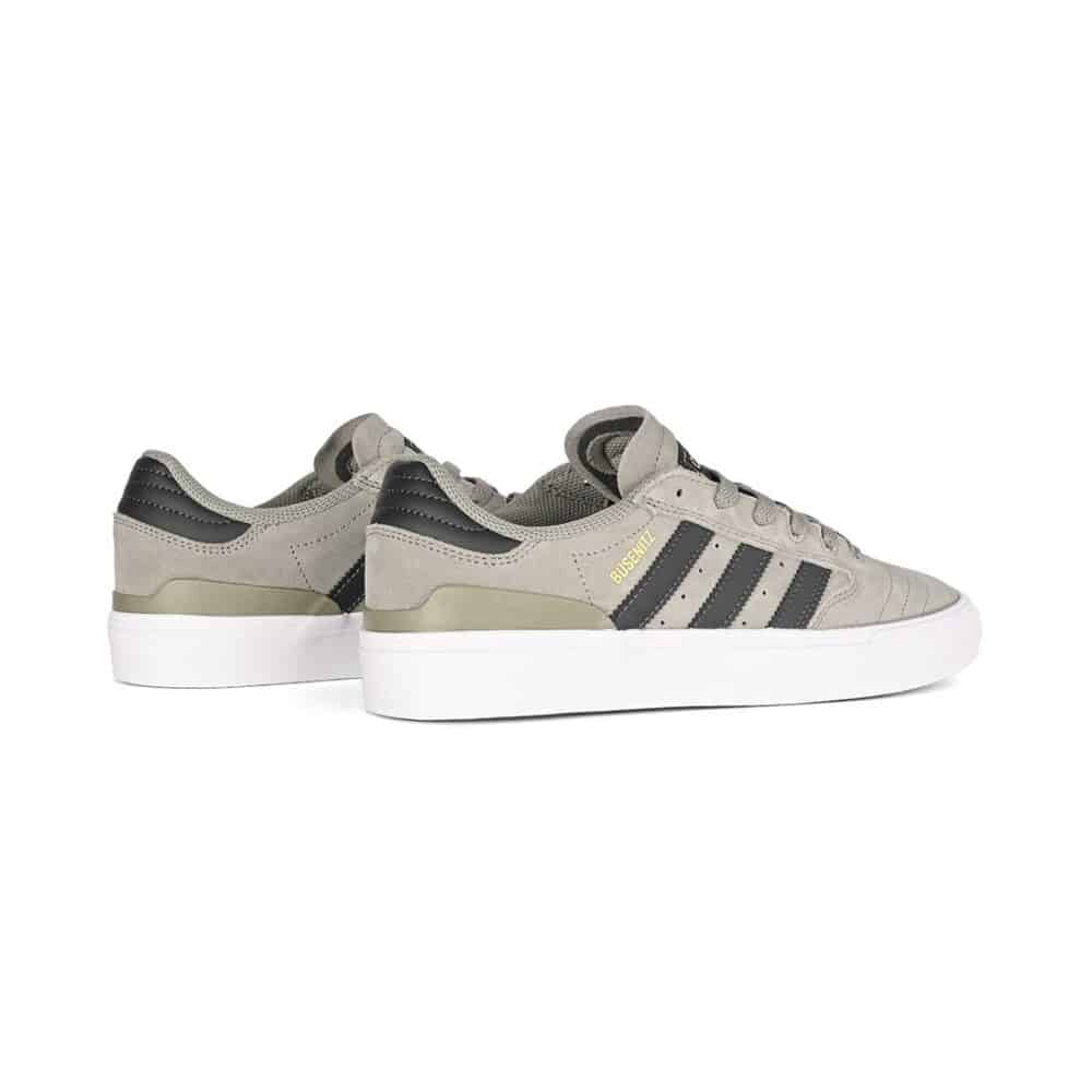 Adidas Busenitz Vulc II Skate Shoes - Silver Pebble/Carbon/Gold