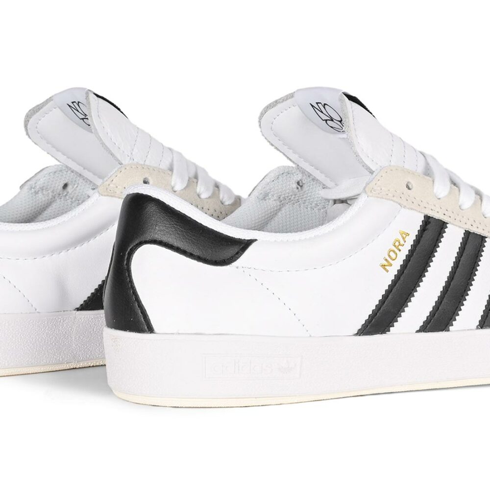 Adidas Nora Skate Shoes - White/Black/Crystal White
