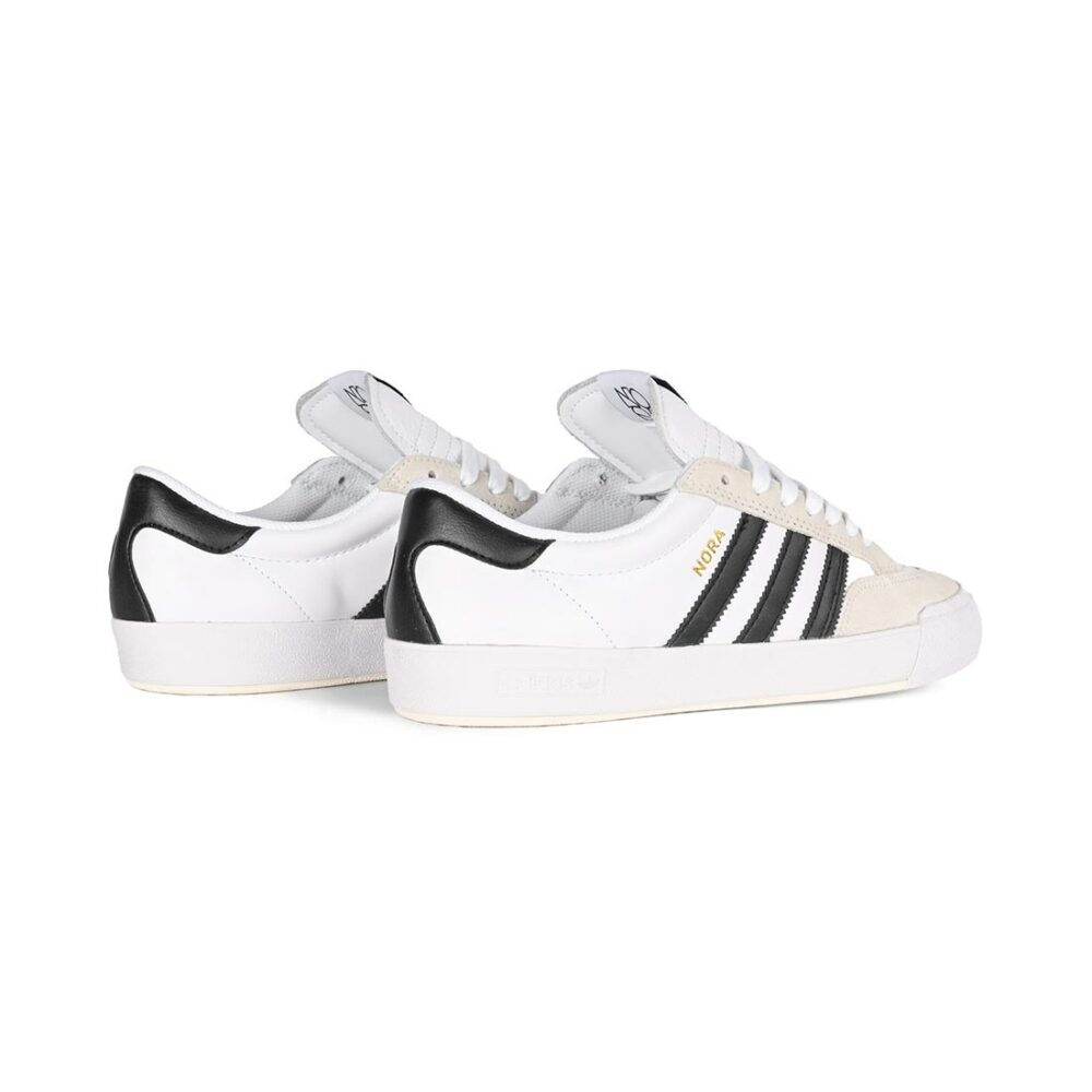 Adidas Nora Skate Shoes - White/Black/Crystal White