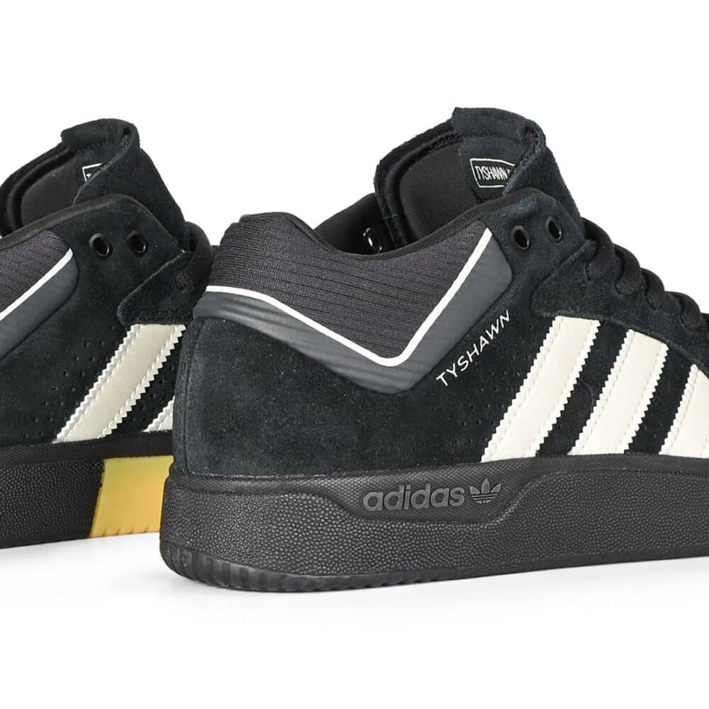 Adidas Tyshawn Skate Shoes - Core Black/Zero Metallic/Spark