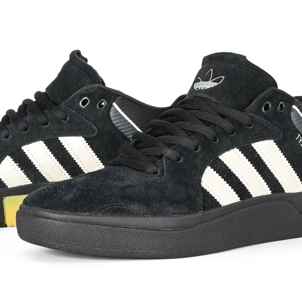 Adidas Tyshawn Skate Shoes - Core Black/Zero Metallic/Spark