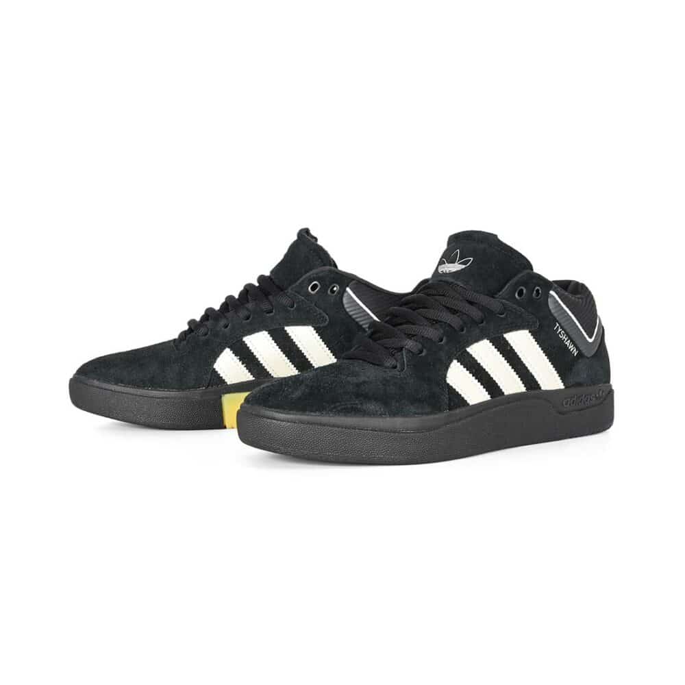 Adidas Tyshawn Skate Shoes - Core Black/Zero Metallic/Spark