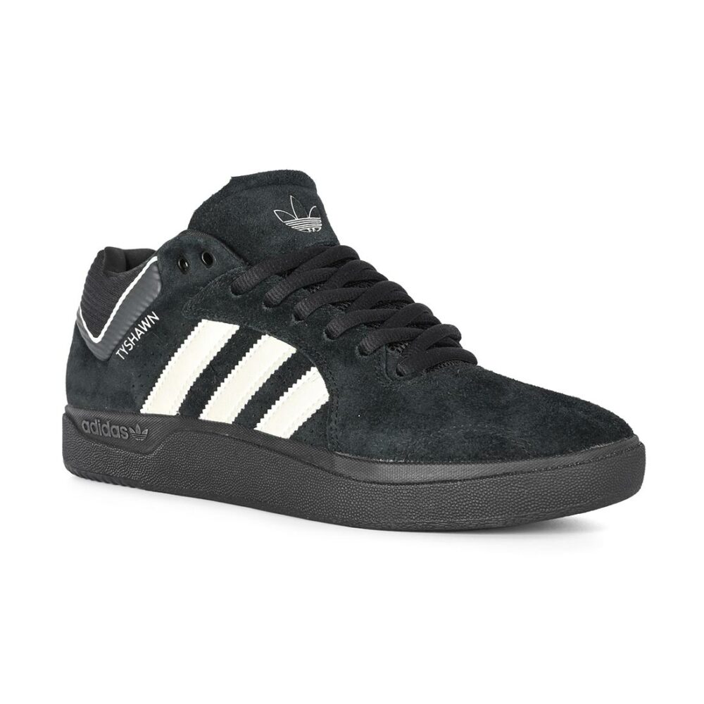 Adidas Tyshawn Skate Shoes - Core Black/Zero Metallic/Spark